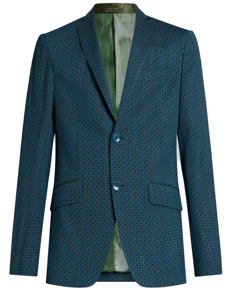Etro Kariertes Sakko - Blau Blau
