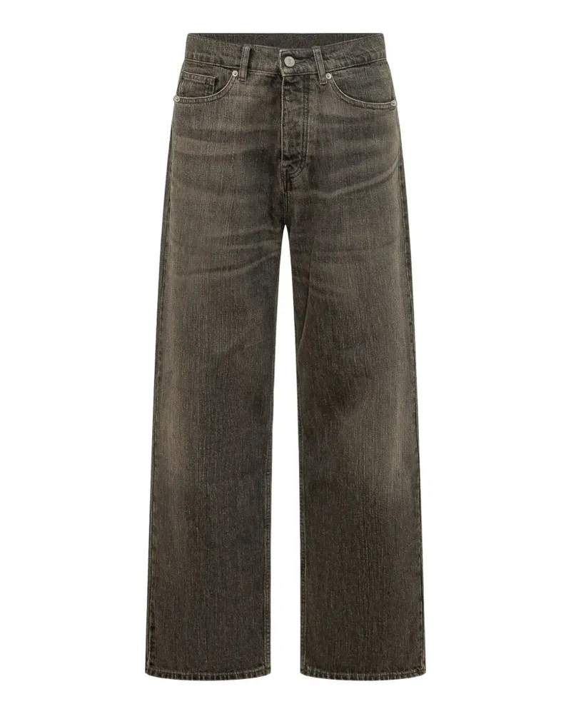 Drôle de Monsieur washed-denim straight-leg jeans - Grün Grün