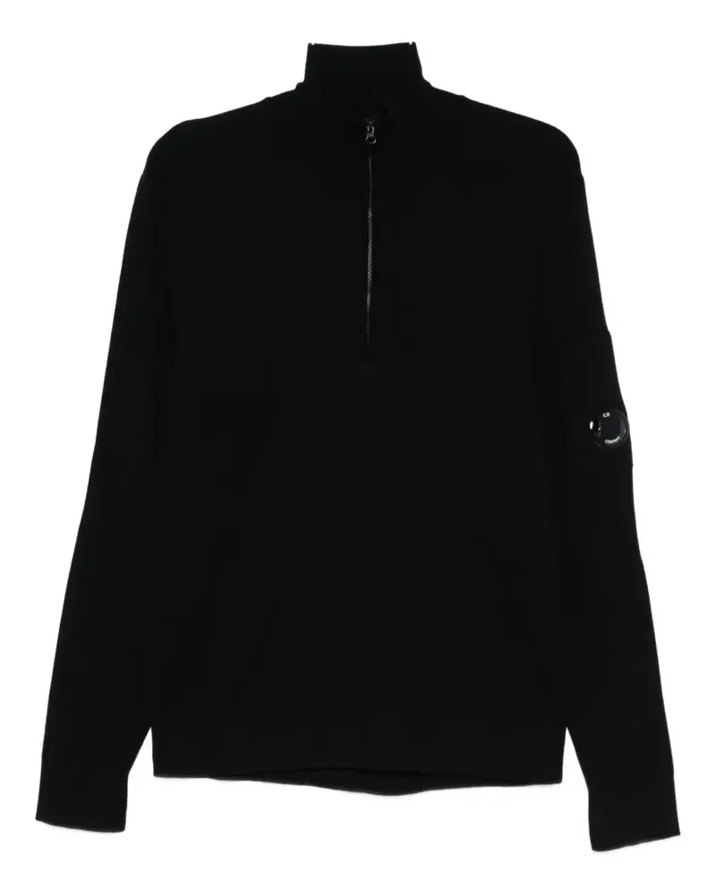 C.P. Company Pullover mit Reißverschluss - Schwarz Schwarz