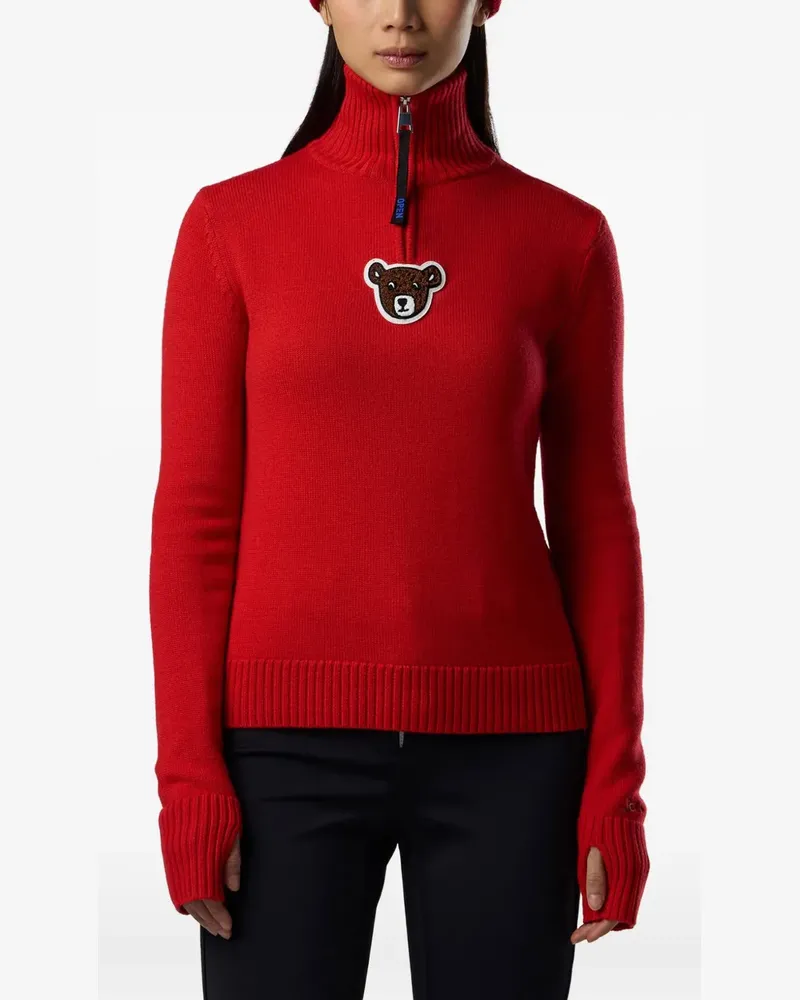 Rossignol JCC Pullover mit Teddy-Patch - Rot Rot