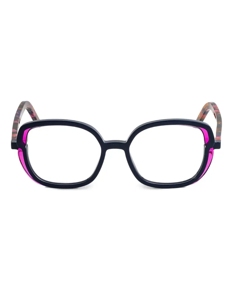 Face à Face Brille mit eckigem Gestell - Schwarz Schwarz