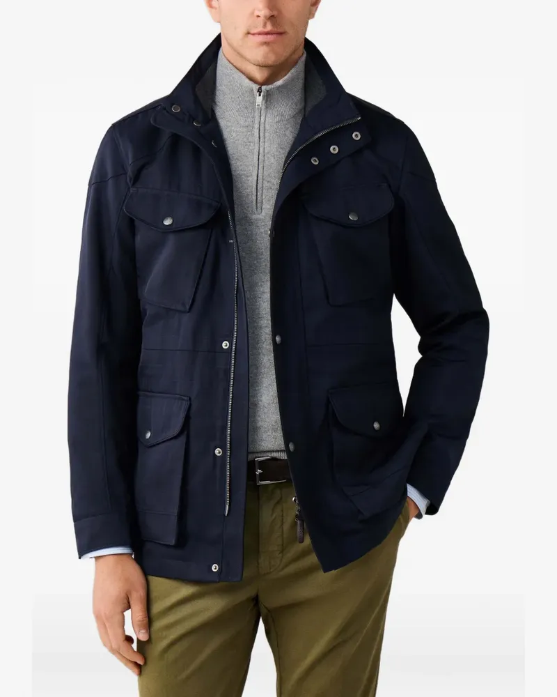 Hackett Velospeed Jacke mit Taschen - Blau Blau