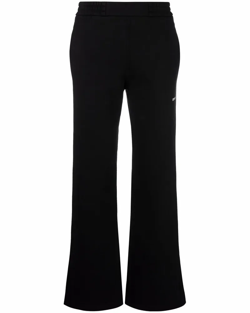 OFF-WHITE Jogginghose mit diagonalen Streifen - Schwarz Schwarz