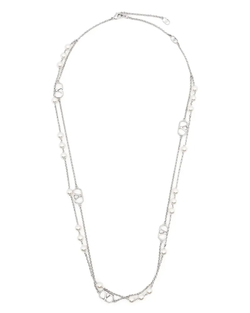 Valentino Garavani VLogo Signature Halskette - Silber Silber