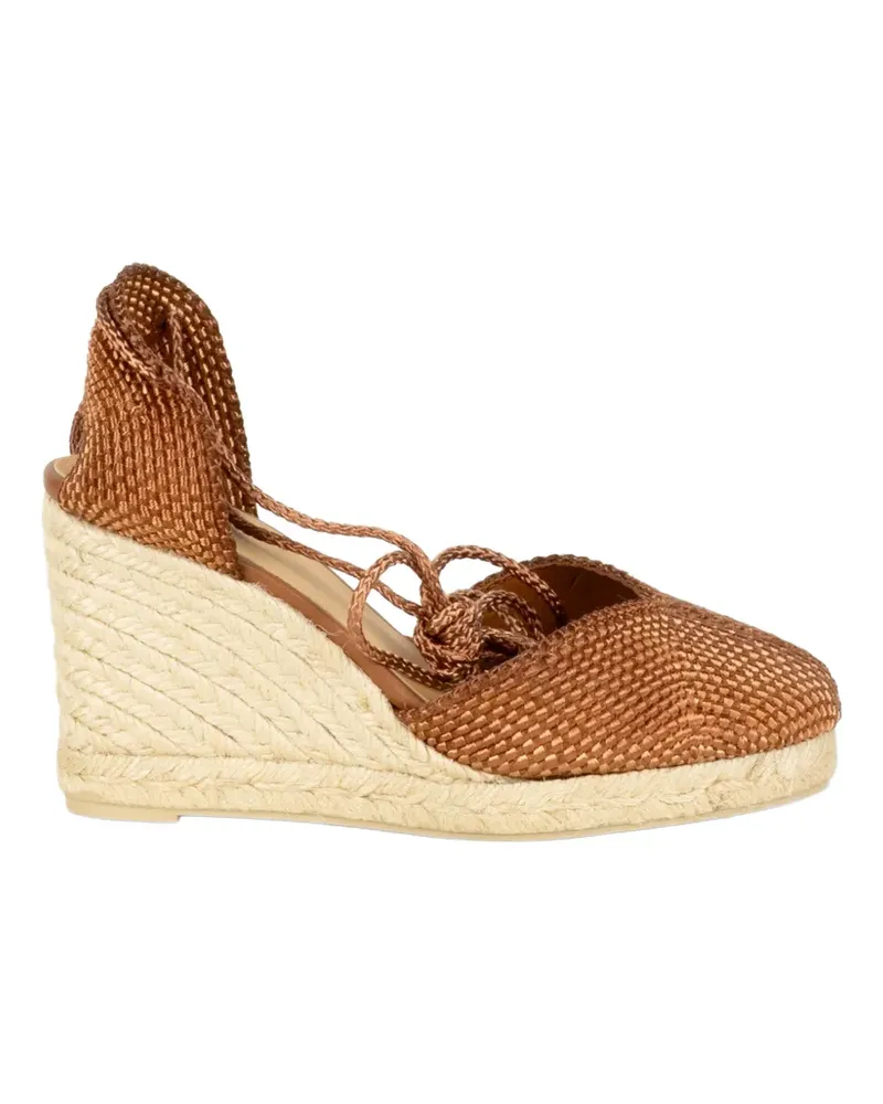 Castañer Cora woven heeled espadrilles - Braun Braun
