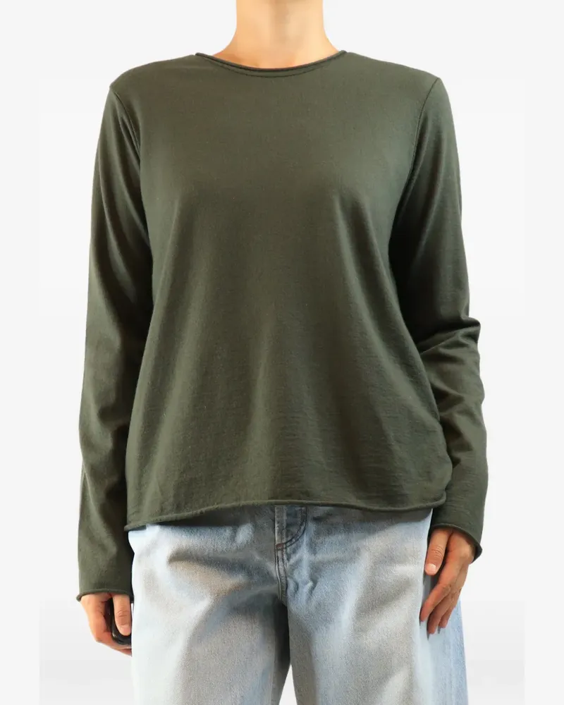 LABO.ART Langarmshirt mit Rundhalsausschnitt - Grün Grün