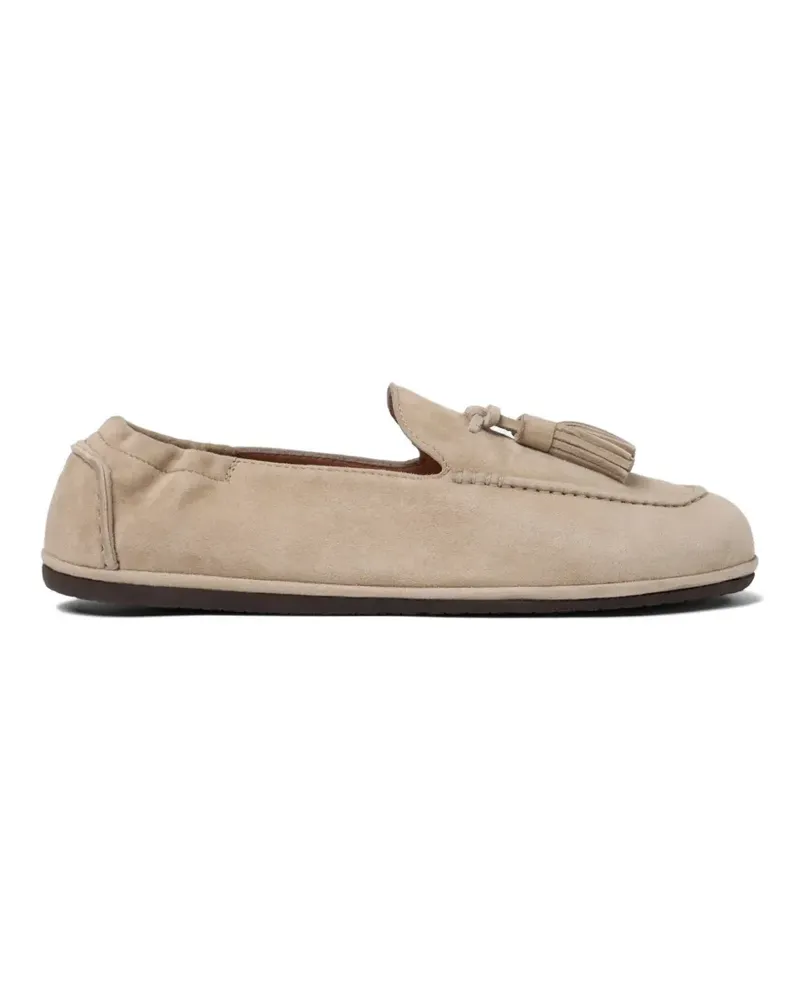 Scarosso Anais tassel loafers - Nude Nude
