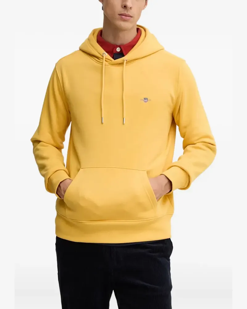 Gant Hoodie mit Kordelzug - Gelb Gelb