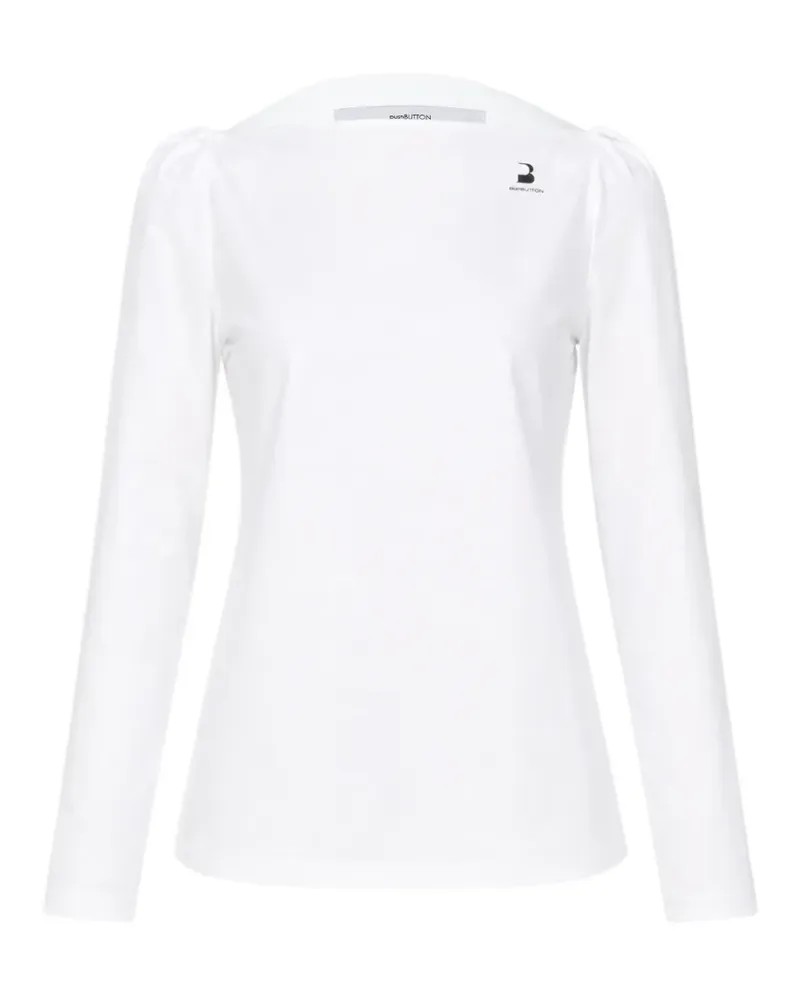 pushBUTTON T-Shirt mit geradem Ausschnitt - Weiß Weiß