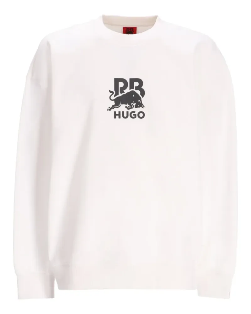 HUGO BOSS x Red Bull Sweatshirt mit Logo-Print - Weiß Weiß