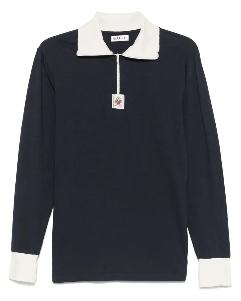 Bally Pullover mit Logo-Patch - Blau Blau