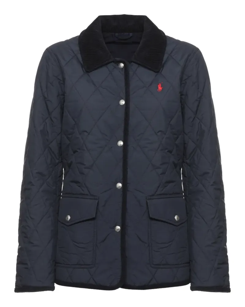 Ralph Lauren quilted corduroy-collar jacket - Blau Blau