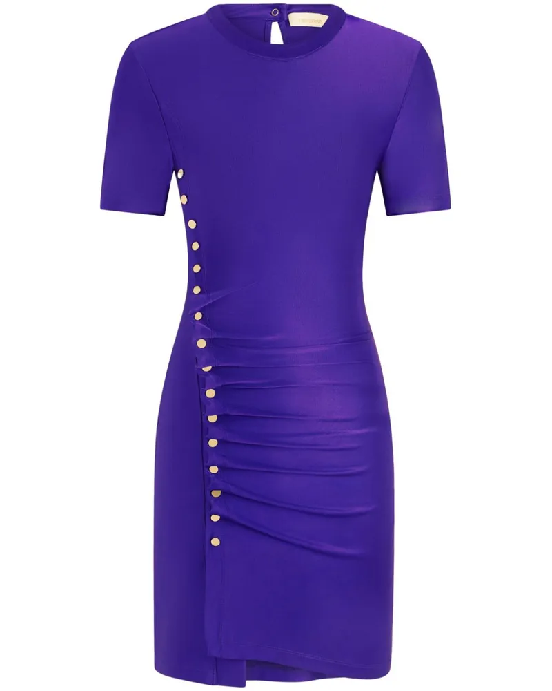 Paco Rabanne Drapiertes Minikleid - Violett Violett