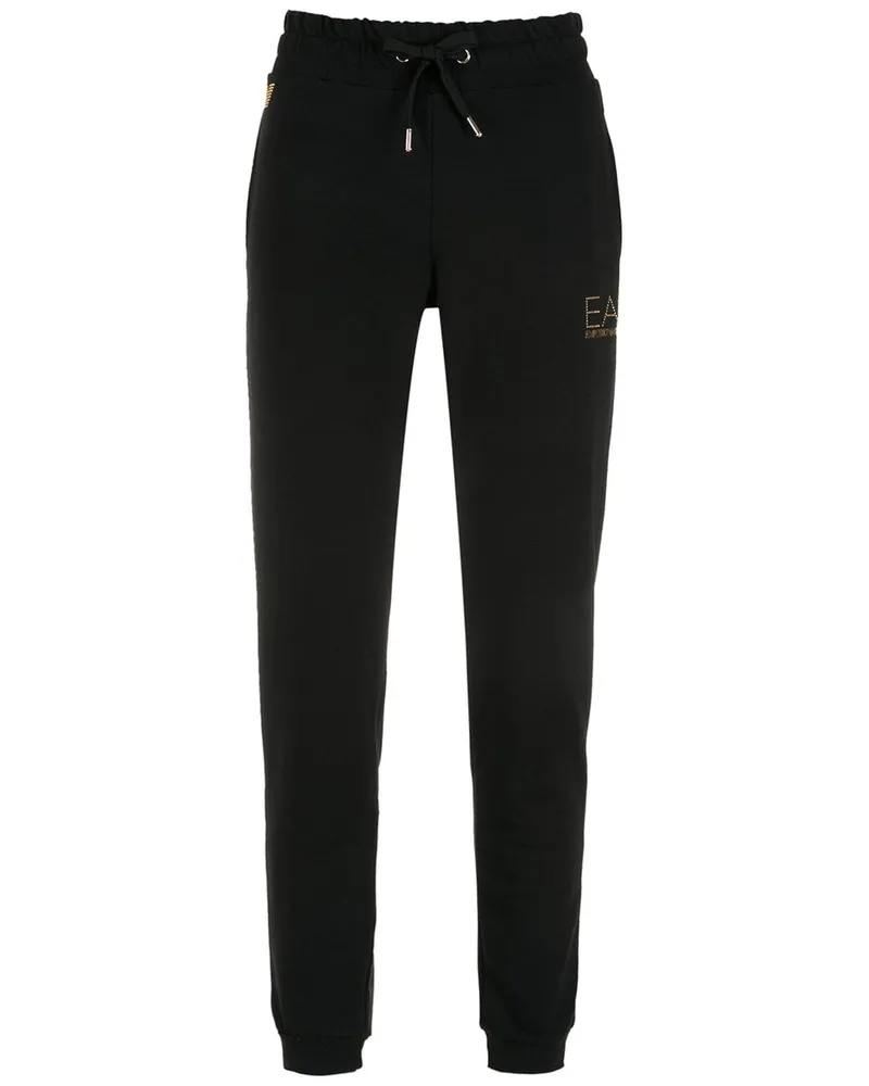EA7 Jogginghose mit Nieten-Logo - Schwarz Schwarz