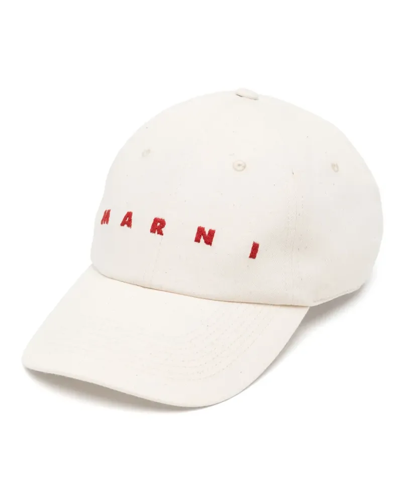 Marni Baseballkappe mit Logo-Stickerei - Weiß Weiß