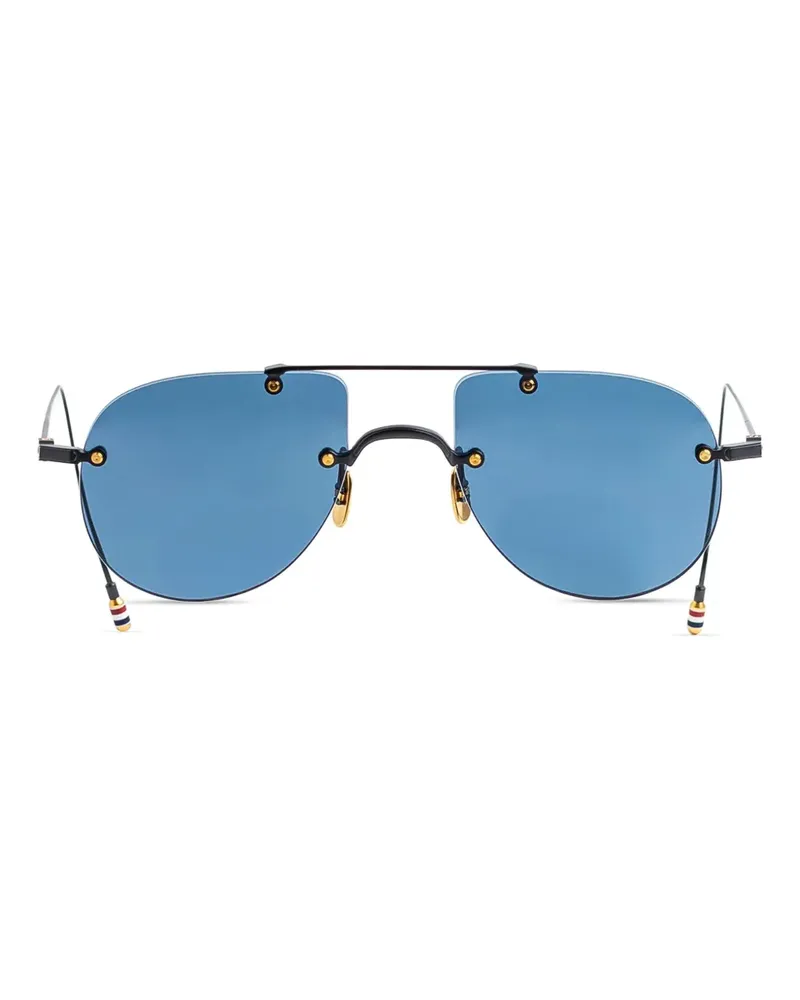 Thom Browne Getönte Pilotenbrille - Schwarz Schwarz