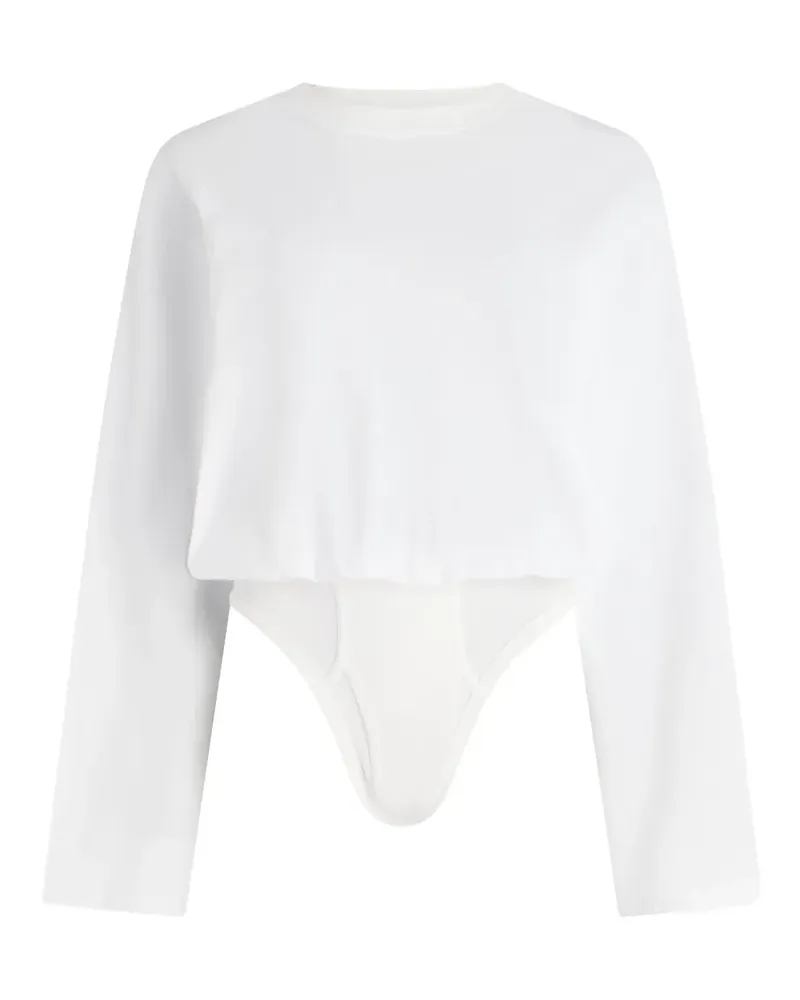 Jean Paul Gaultier long sleeves bodysuit - Weiß Weiß