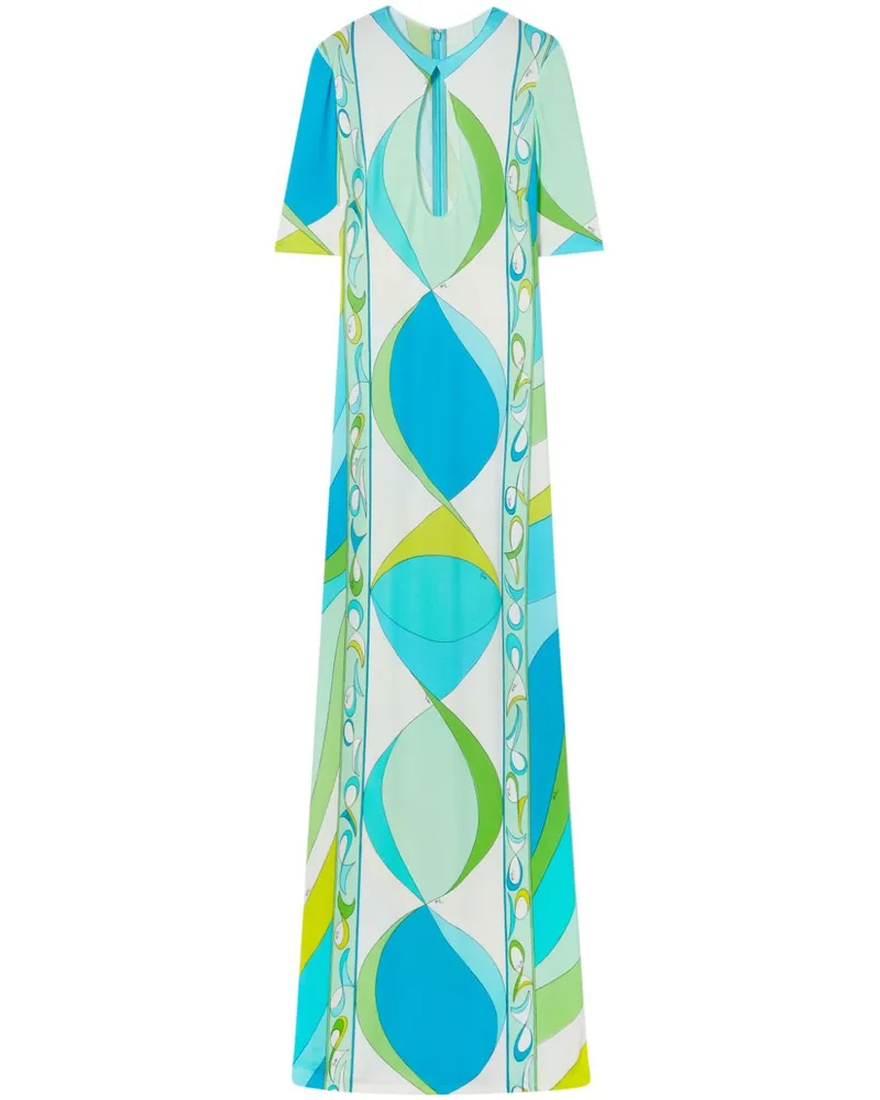 Emilio Pucci Maxikleid mit Cut-Outs - Blau Blau