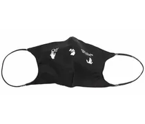 Mundschutz mit Logo-Print - Schwarz