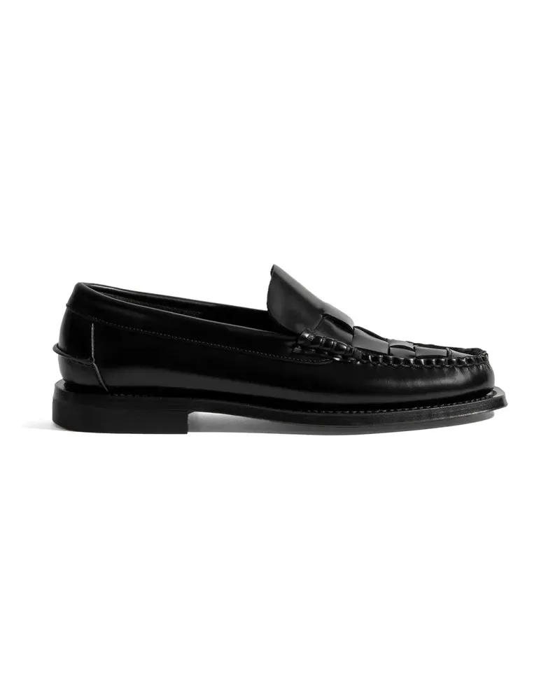 HEREU Nombela woven leather loafers - Schwarz Schwarz