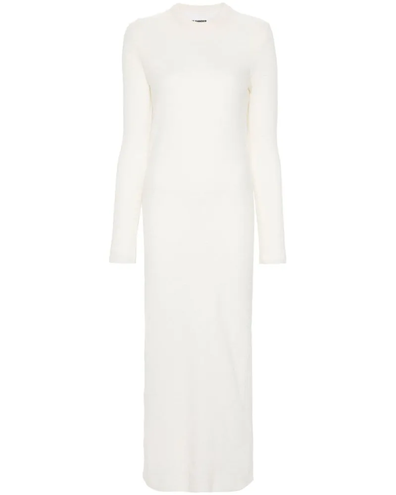 Jil Sander Gestricktes Maxikleid - Weiß Weiß
