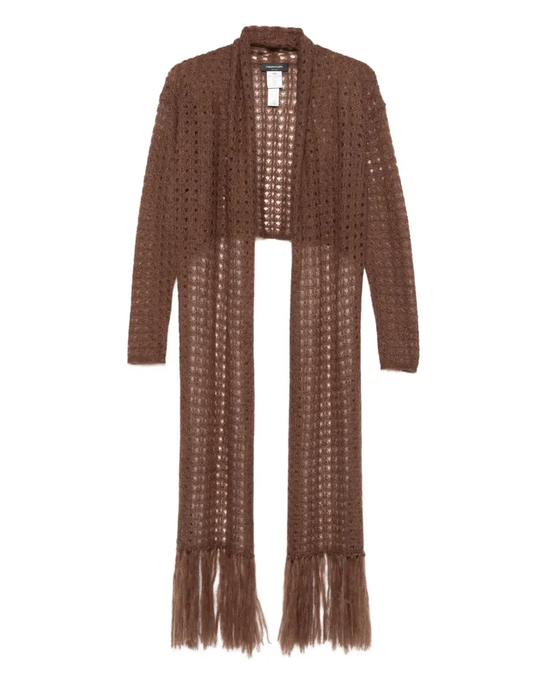 Fabiana Filippi Offener Cardigan mit Schleifenverschluss - Braun Braun