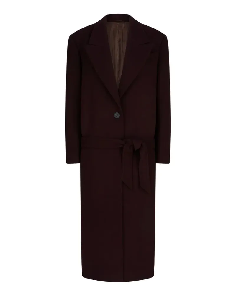 ATTICO belted twill-wool coat - Rot Rot