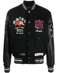 Amiri Collegejacke mit Logo-Patch Schwarz