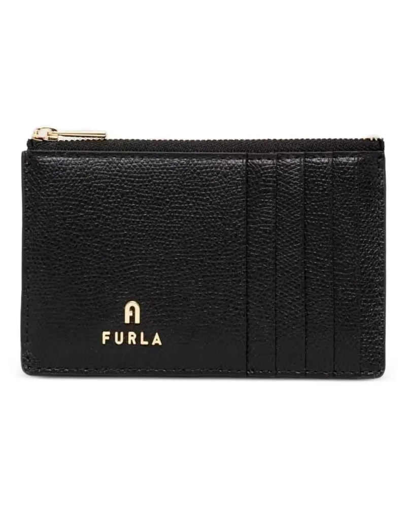 Furla logo-plaque wallet - Schwarz Schwarz