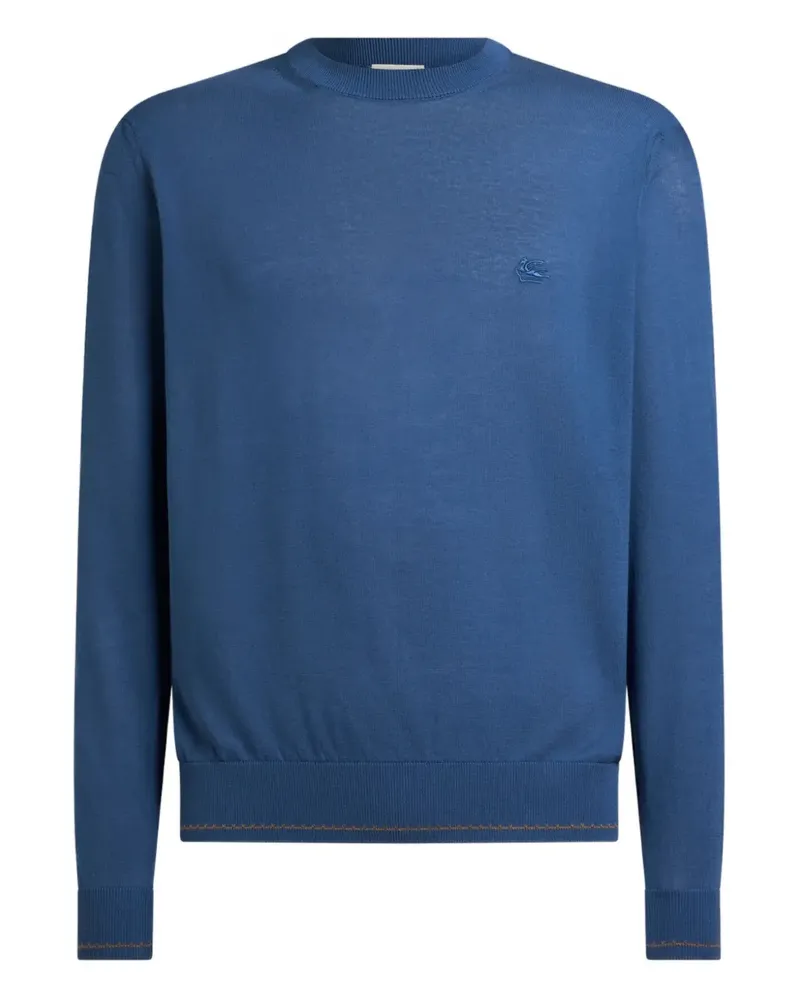 Etro Strickpullover mit Rundhalsausschnitt - Blau Blau
