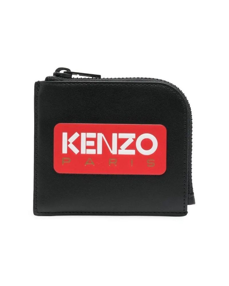 Kenzo Portemonnaie mit Logo-Print - Schwarz Schwarz