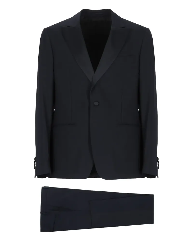 LARDINI Anzug mit steigendem Revers - Blau Blau
