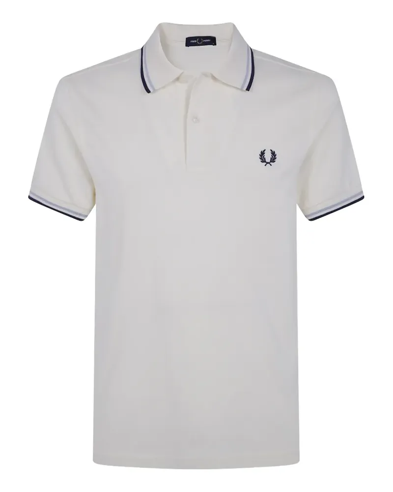 Fred Perry embroidered-logo polo shirt - Nude Nude