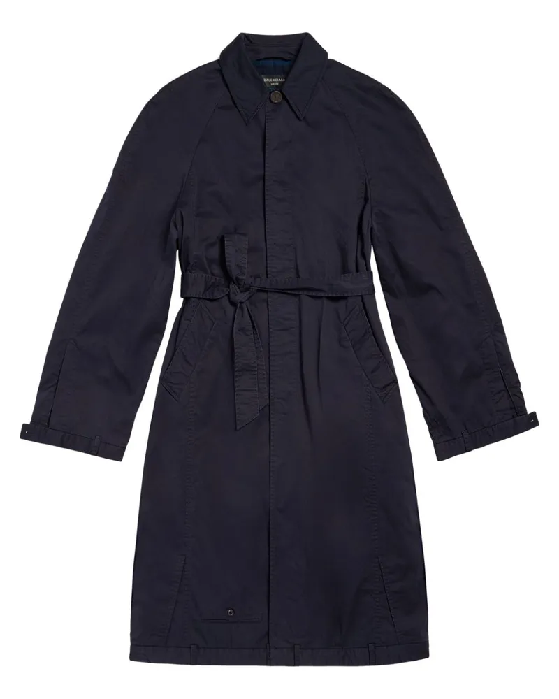 Balenciaga Langer Deconstructed Mantel - Schwarz Schwarz