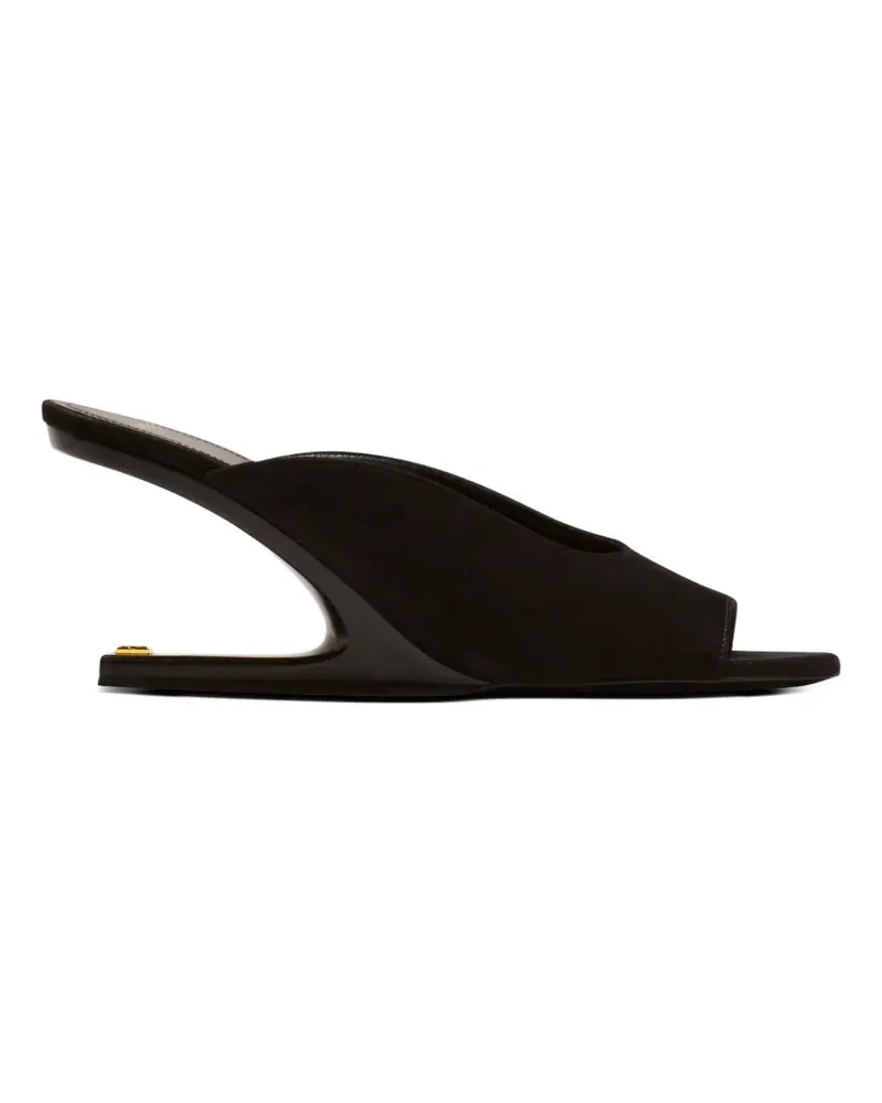 Balmain Sandalen aus Wildleder - Schwarz Schwarz