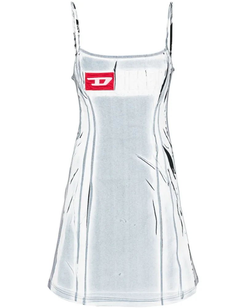 Diesel Minikleid mit Knitteroptik - Weiß Weiß