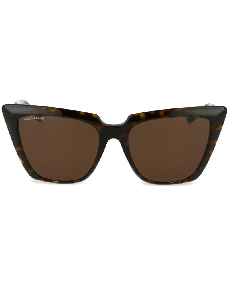 Balenciaga Cat-Eye-Sonnenbrille in Schildpattoptik - Braun Braun