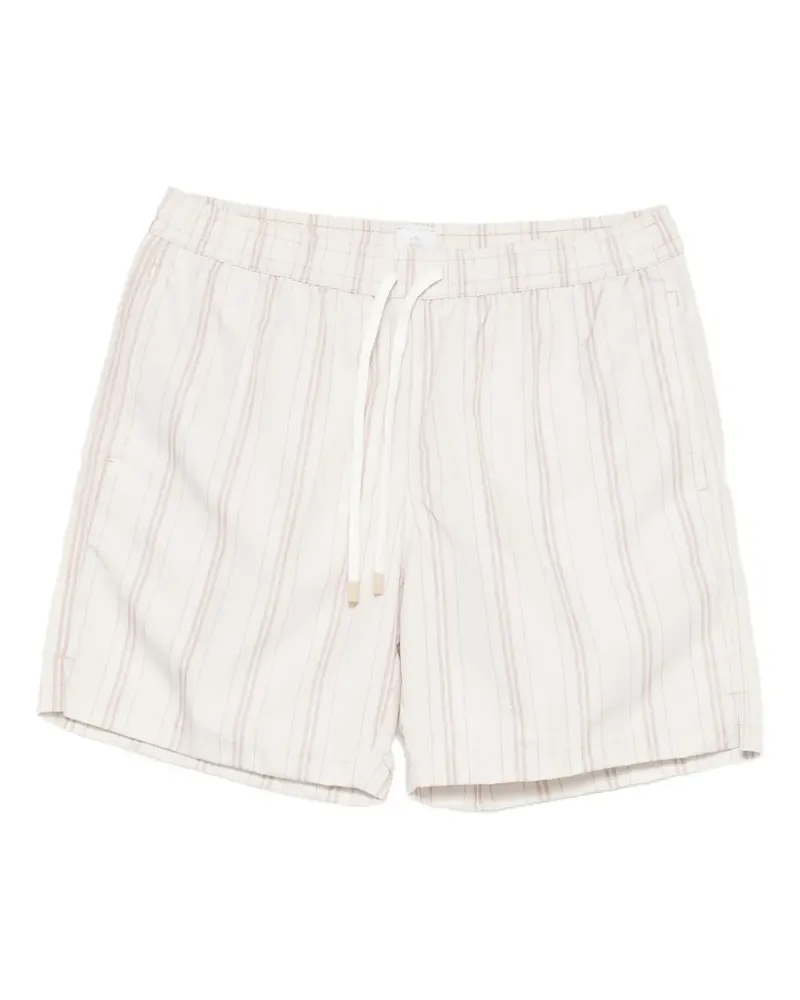 Eleventy Gestreifte Badeshorts - Nude Nude