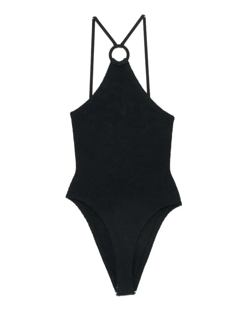 Hunza G Jasmine crinkle-effect swimsuit - Schwarz Schwarz