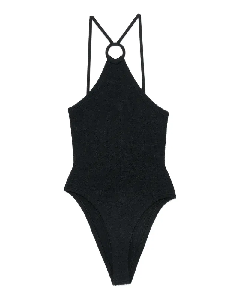 Hunza G Jasmine crinkle-effect swimsuit - Schwarz Schwarz