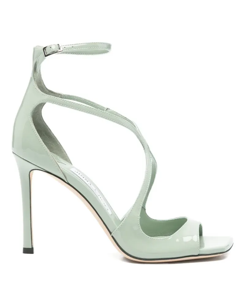 Jimmy Choo Azia Sandalen mit überkreuzten Riemen - Grün Grün