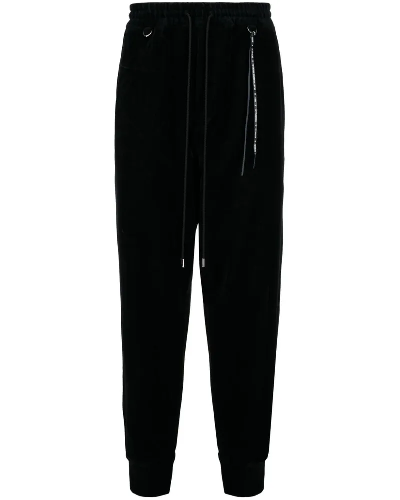 Mastermind World Tapered-Jogginghose mit Jacquard-Logo Schwarz