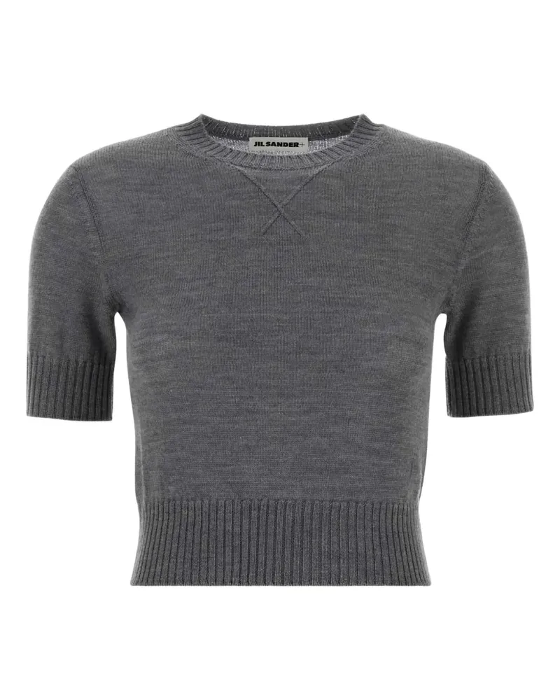Jil Sander T-Shirt aus Wolle - Grau Grau