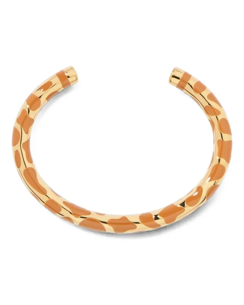 Aurélie Bidermann Positano Armband mit Giraffen-Print - Gold Gold