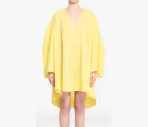 Oversized-Tunika mit V-Ausschnitt - Gelb