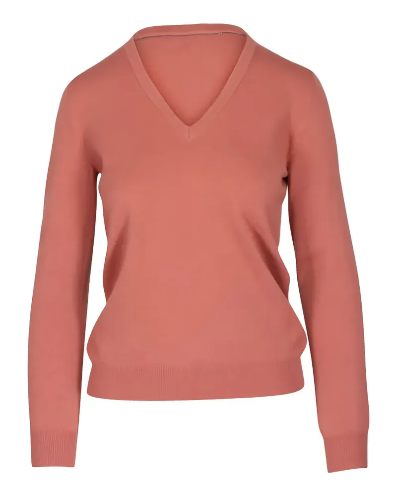 Brunello Cucinelli Pullover mit V-Ausschnitt - Orange Orange