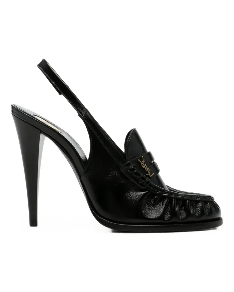 Saint Laurent Le Loafer Slingback-Pumps - Schwarz Schwarz