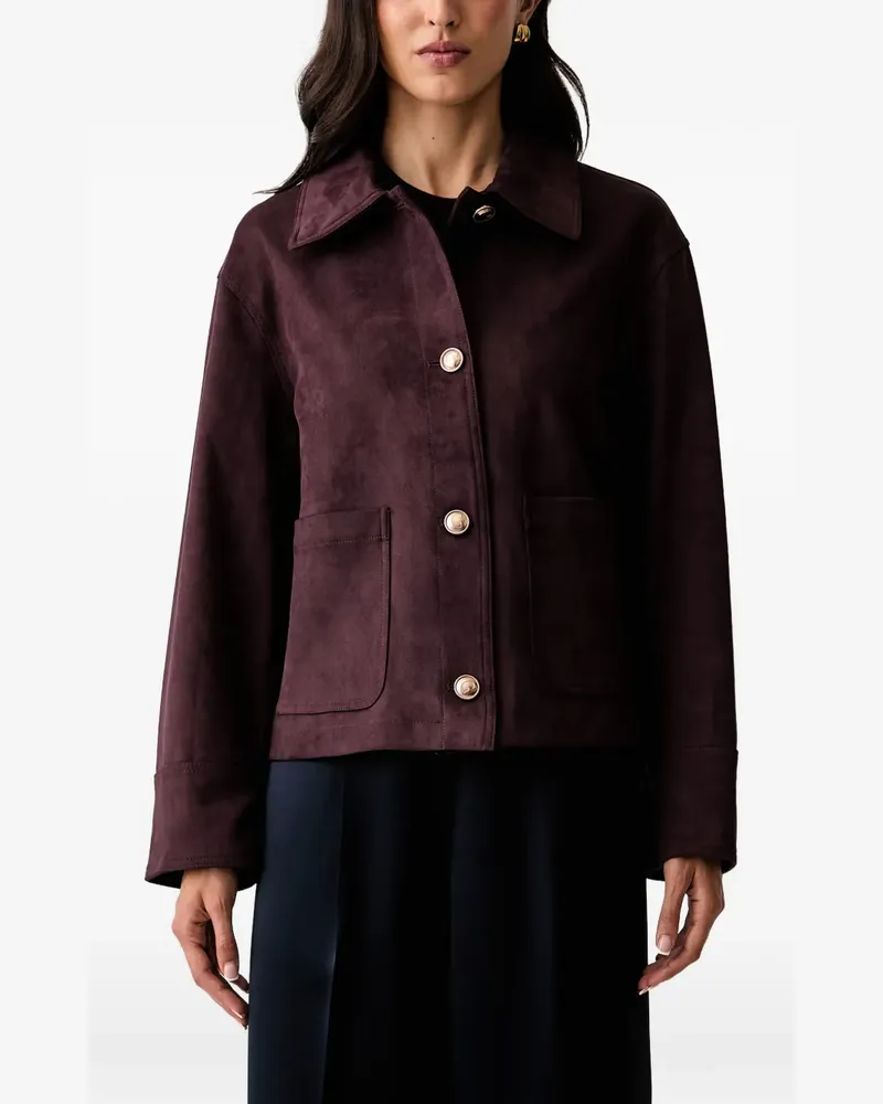 Guess Jacke mit Wildleder-Effekt - Violett Violett