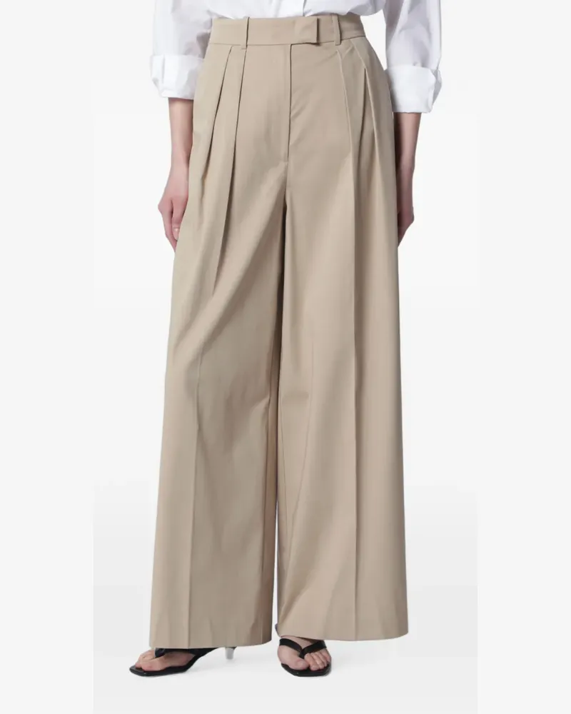 Anine Bing Lou pleated trousers - Nude Nude