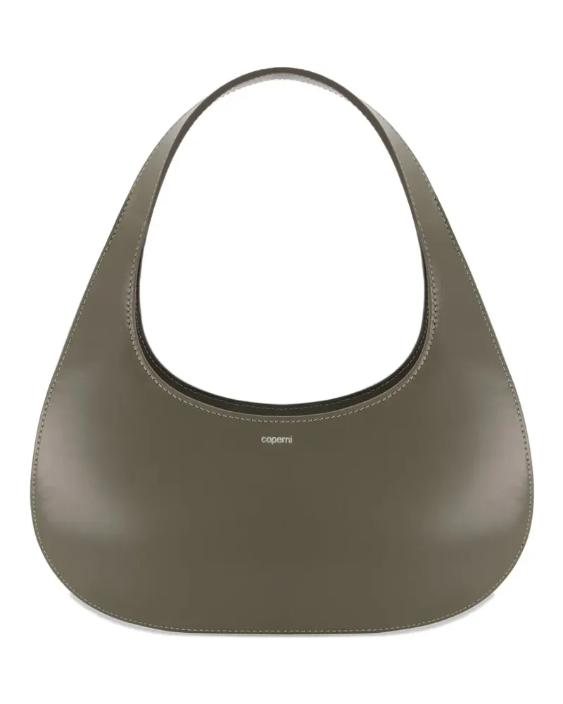 COPERNI Slim Swipe Schultertasche aus Leder - Grau Grau